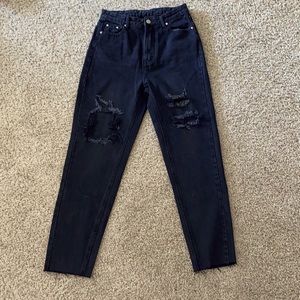 Black SHEIN Mom Jeans